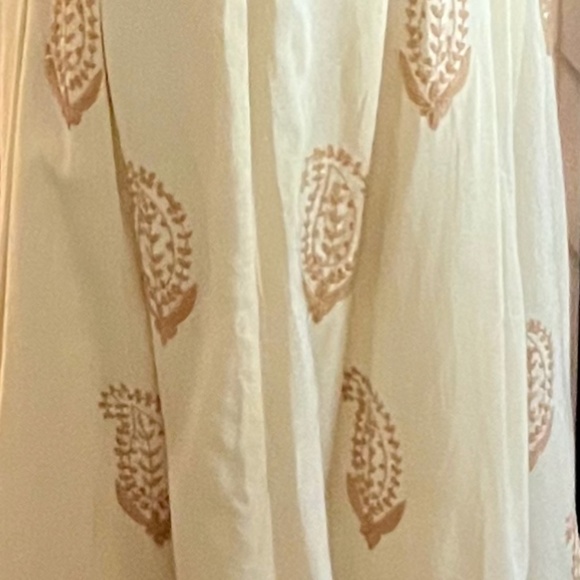 SOFT SURROUNDINGS Cotton/Rayon Skirt with Embroidering - Picture 3 of 6